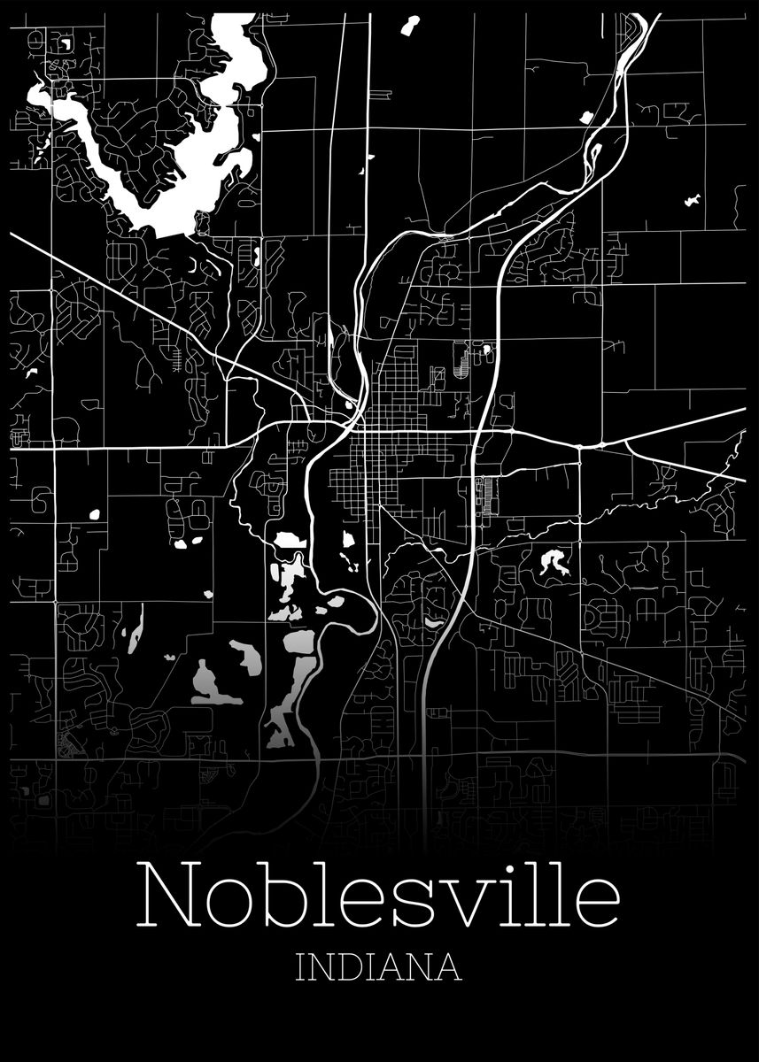 'Noblesville Indiana ' Poster by RelDesign Displate