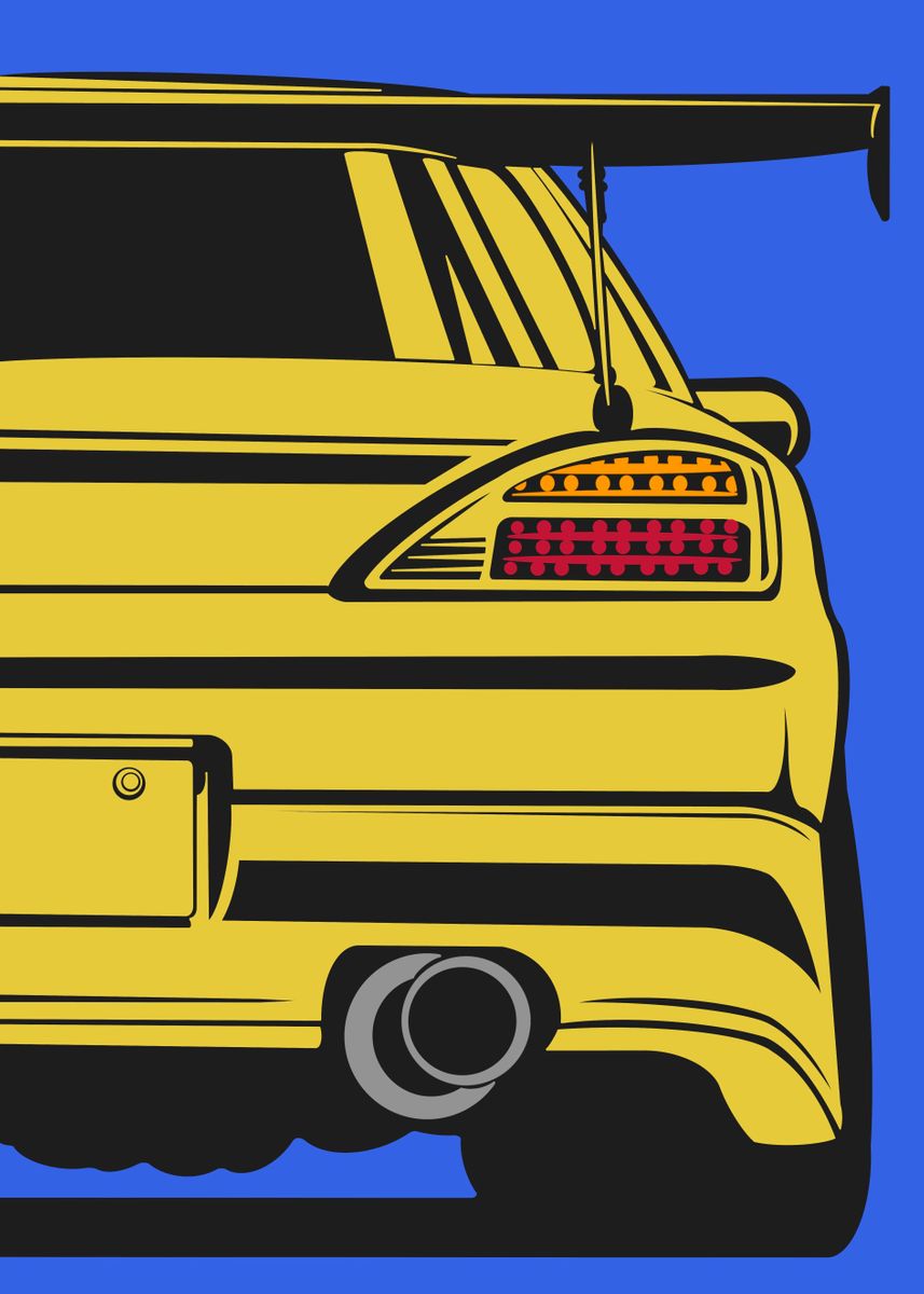 'street race car' Poster, picture, metal print, paint by Aiden Tells