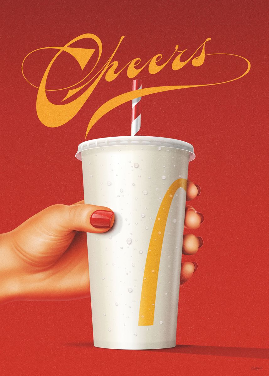 'Cheers' Poster by Dear Bill | Displate