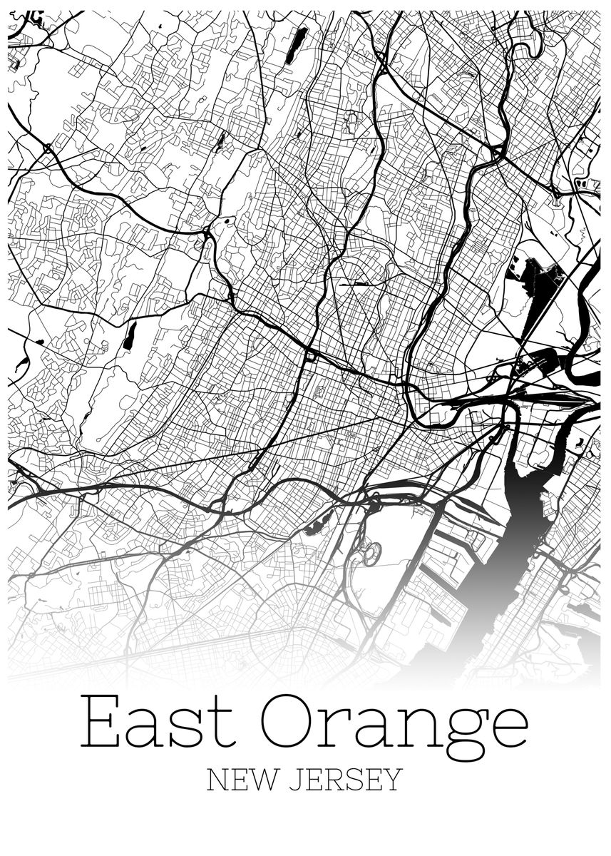 'East Orange New Jersey' Poster by RelDesign Displate