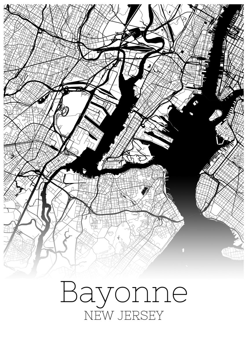 Bayonne New Jersey Map Poster By RelDesign Displate   B4189cc87372224ef86b6fcefa3e02d1 F5b7c5dd7c883cb5e8b0d23683b24fee 