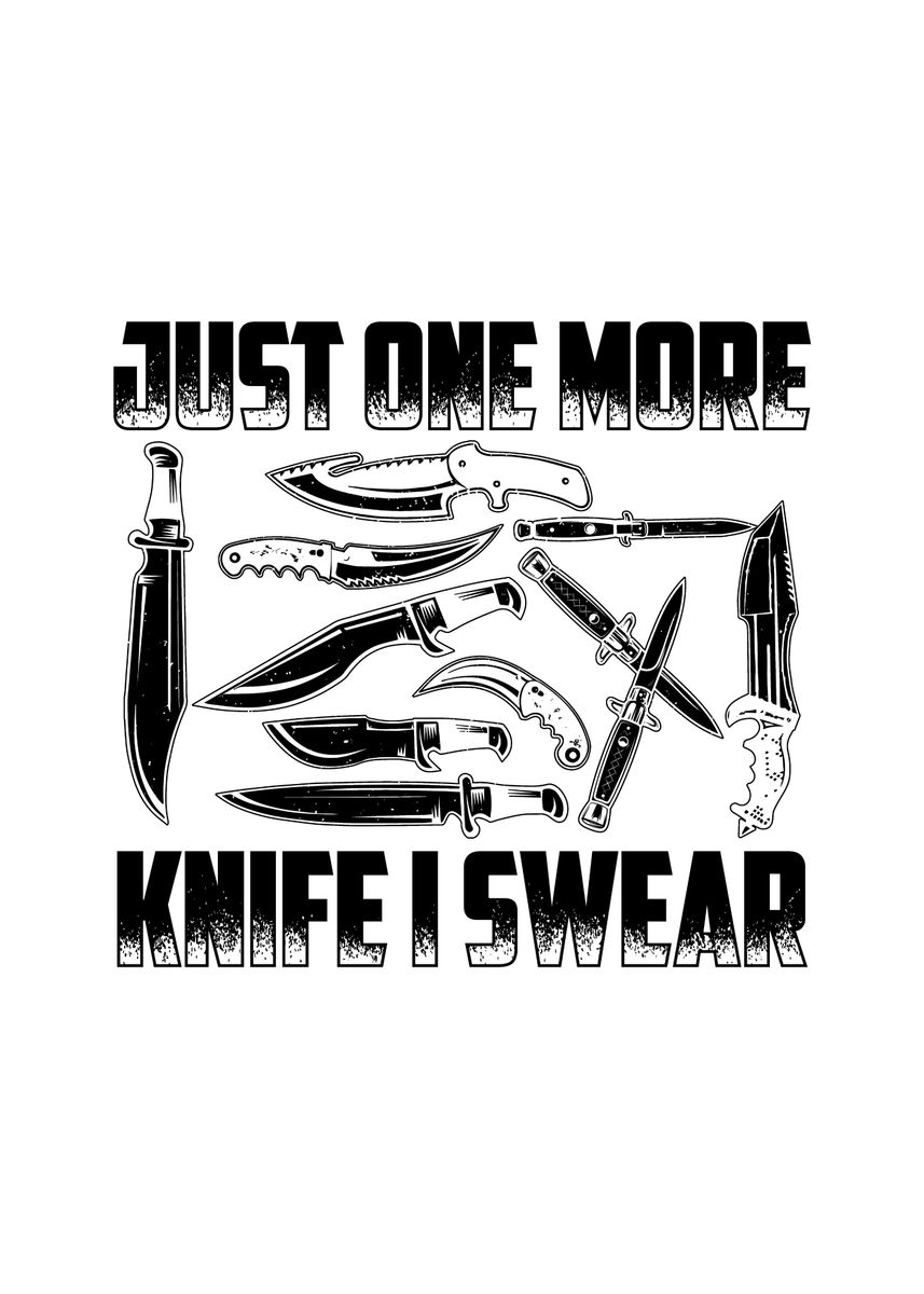 'Collecting Knives Gifts' Poster, picture, metal print, paint by TW Design | Displate
