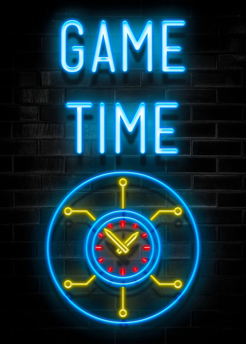 'GAME TIME' Poster by Reflection Quotes | Displate