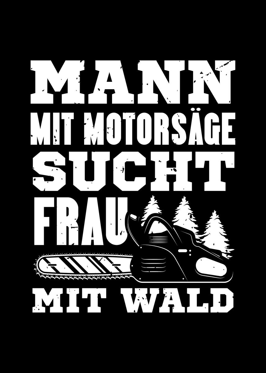 'German Lumberjack' Poster, picture, metal print, paint by Sebastian