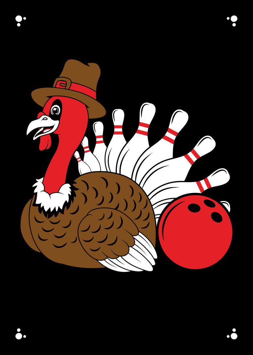 'Bowling Turkey' Poster by platenum Displate