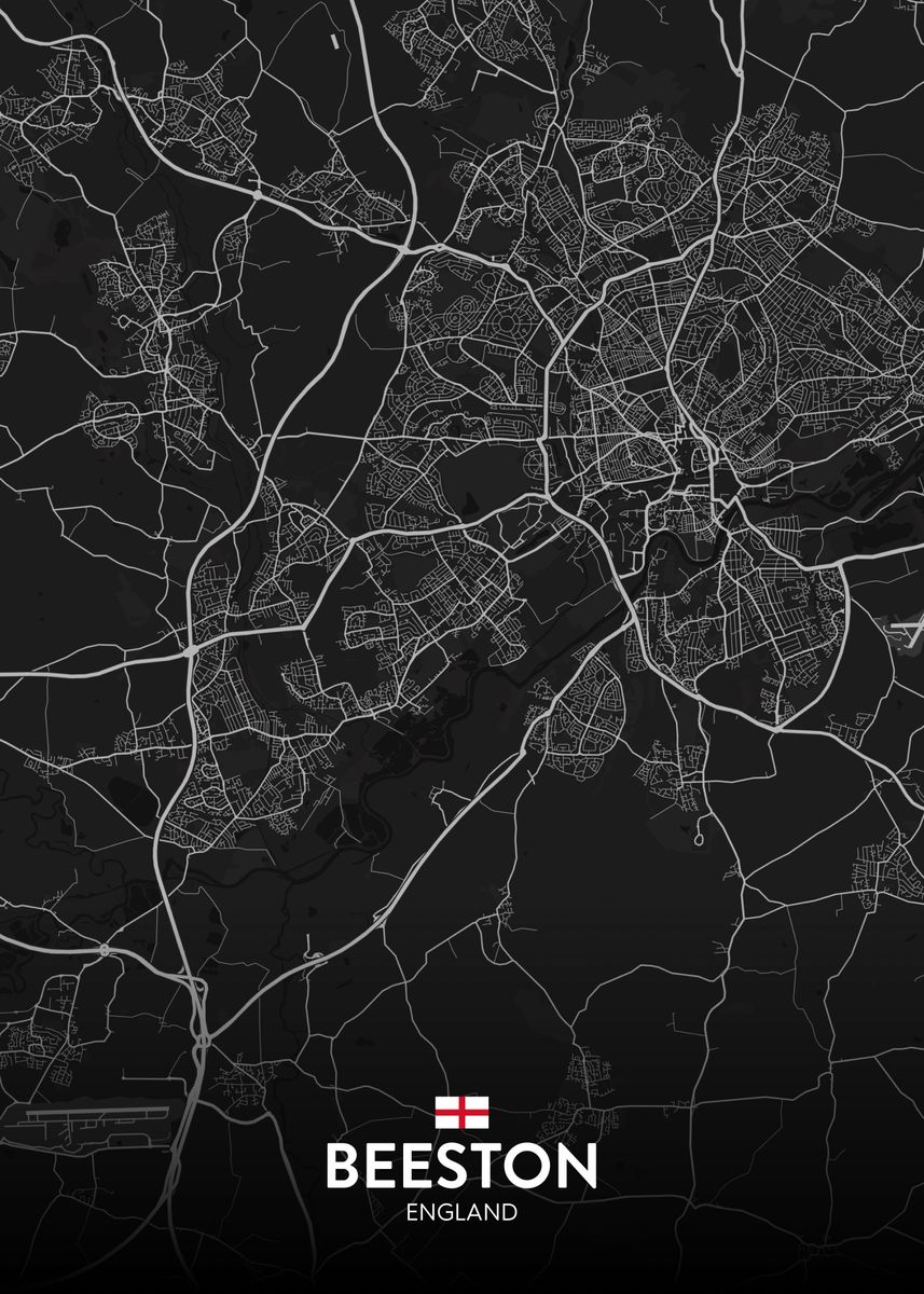 'Beeston UK' Poster, picture, metal print, paint by IMR Designs | Displate