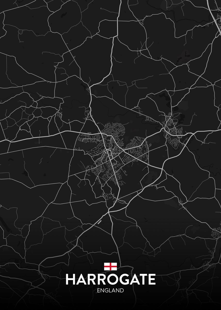 'Harrogate UK' Poster by IMR Designs Displate