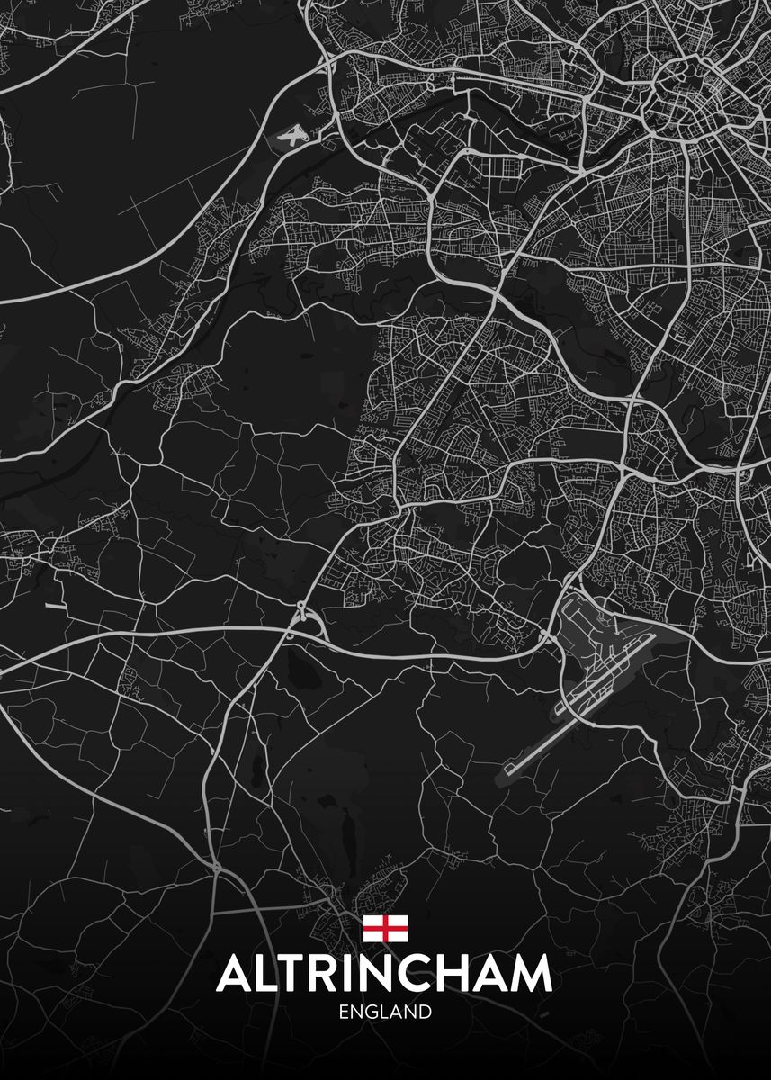 'Altrincham UK' Poster by IMR Designs Displate