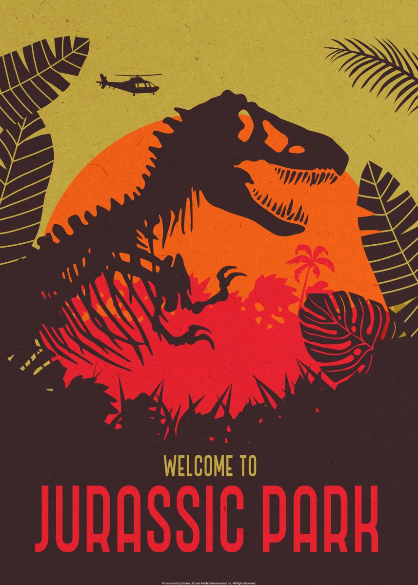 'Welcome to Jurassic Park' Poster by Jurassic World  | Displate