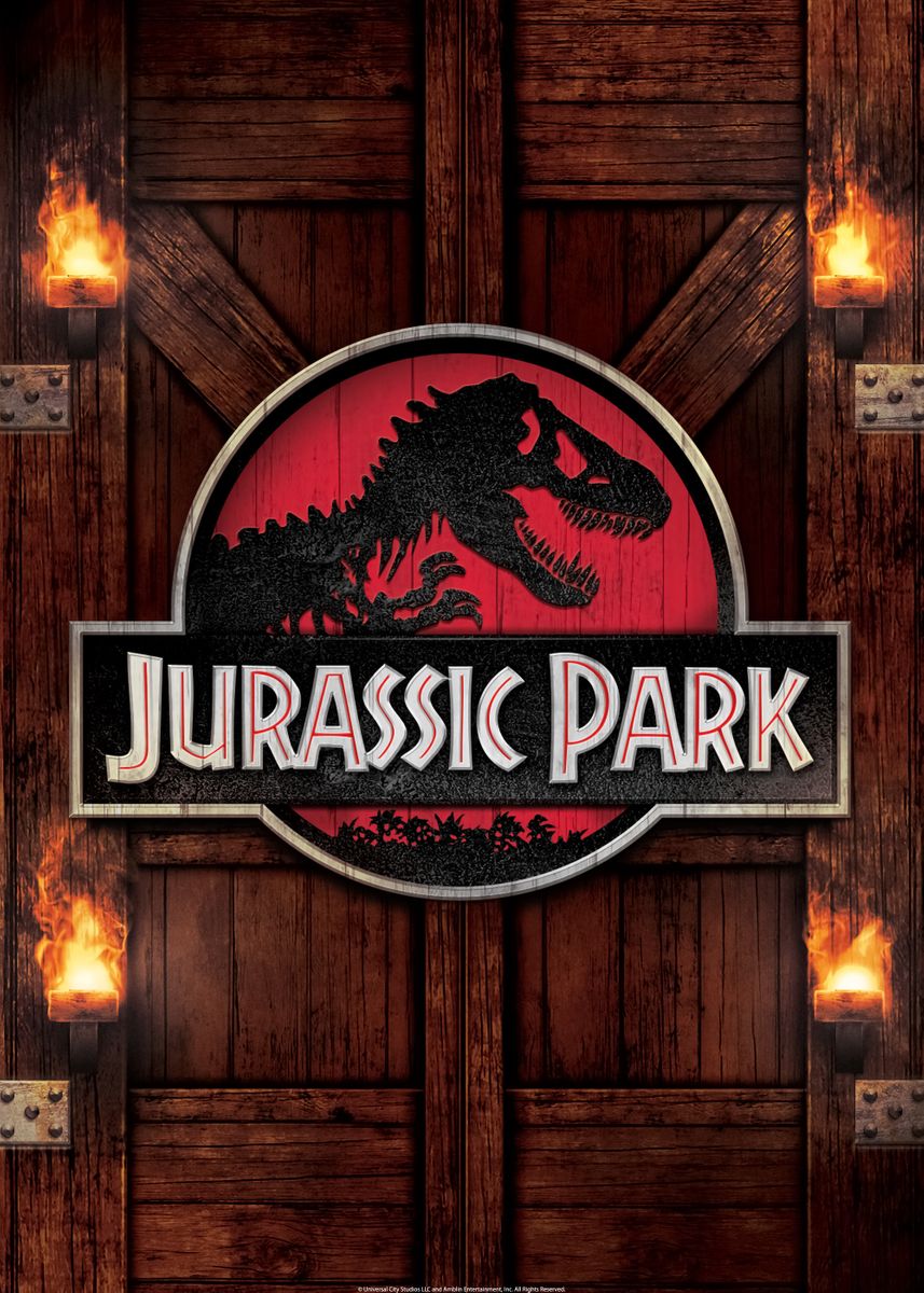 Jurassic World & Jurassic Park Movie Posters