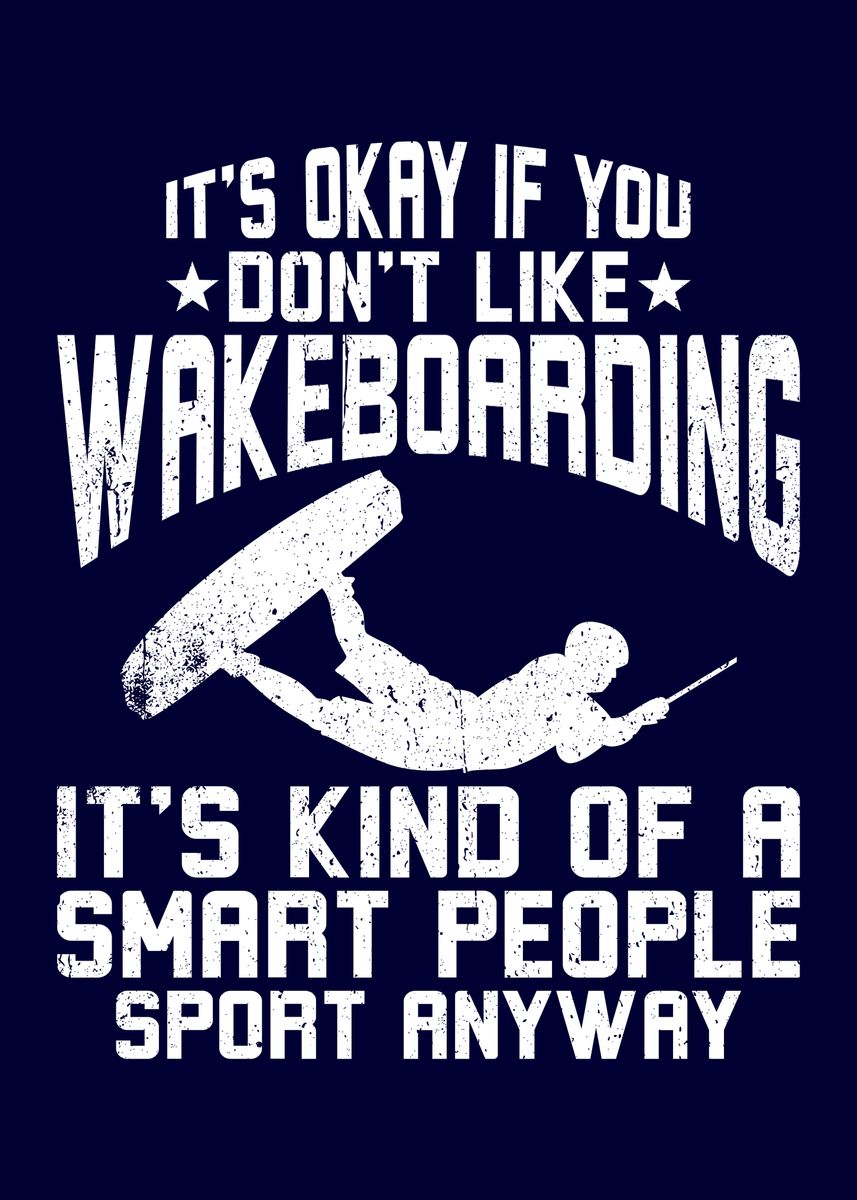 'Funny Wakeboarding' Poster by MzumO Displate