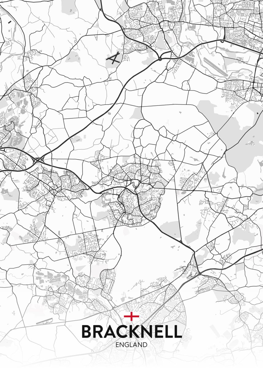 'Bracknell UK' Poster by IMR Designs Displate