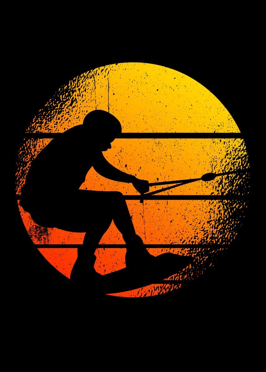 'Water Skiing Water Skier' Poster by MzumO Displate
