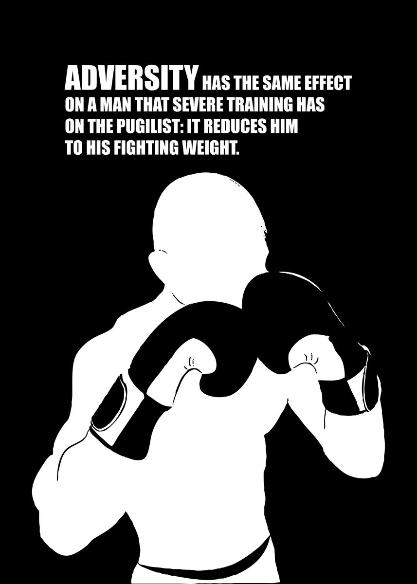 'Adversity Fighting Weight' Poster by ABConcepts Displate