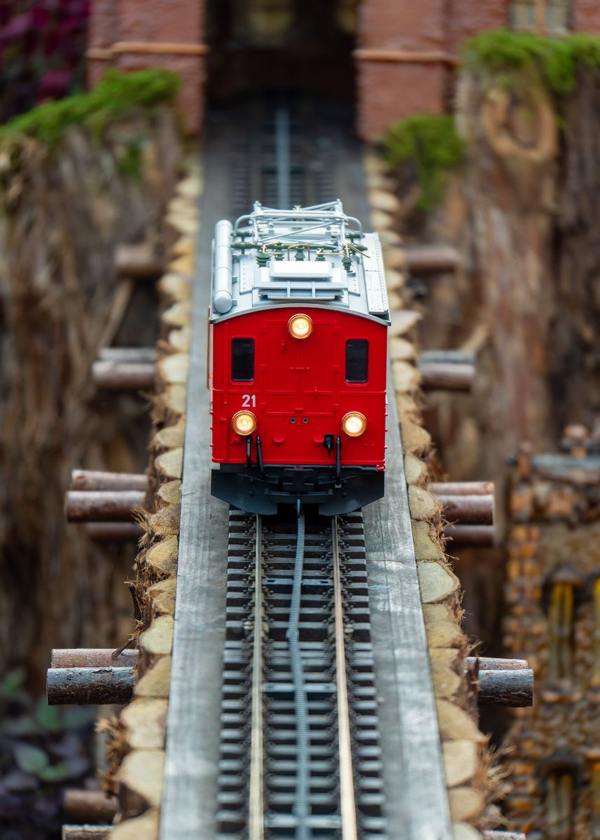 'Miniature Cable Car' Poster, picture, metal print, paint by Done4 ...