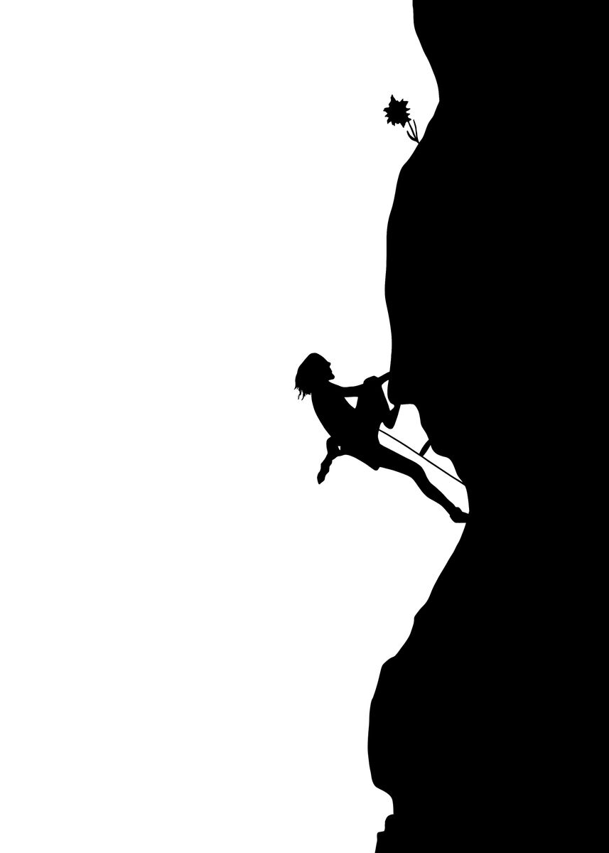 'Free climbing ' Poster, picture, metal print, paint by Karin Studio ...