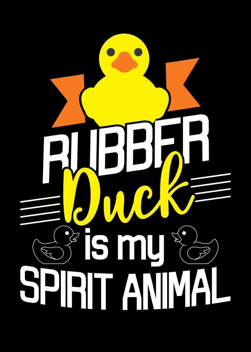 'Rubber Duck' Poster, picture, metal print, paint by platenum | Displate