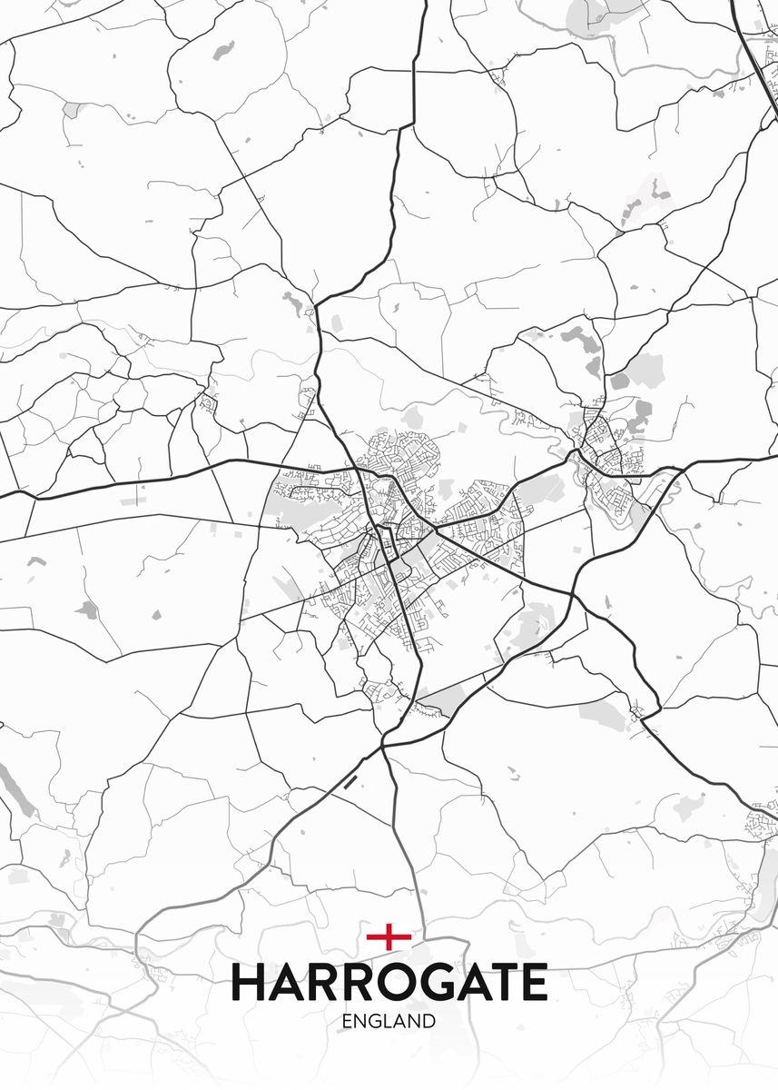 'Harrogate UK' Poster by IMR Designs Displate