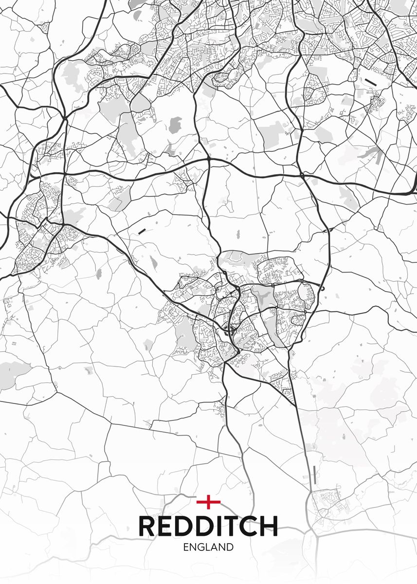 'Redditch UK' Poster by IMR Designs Displate