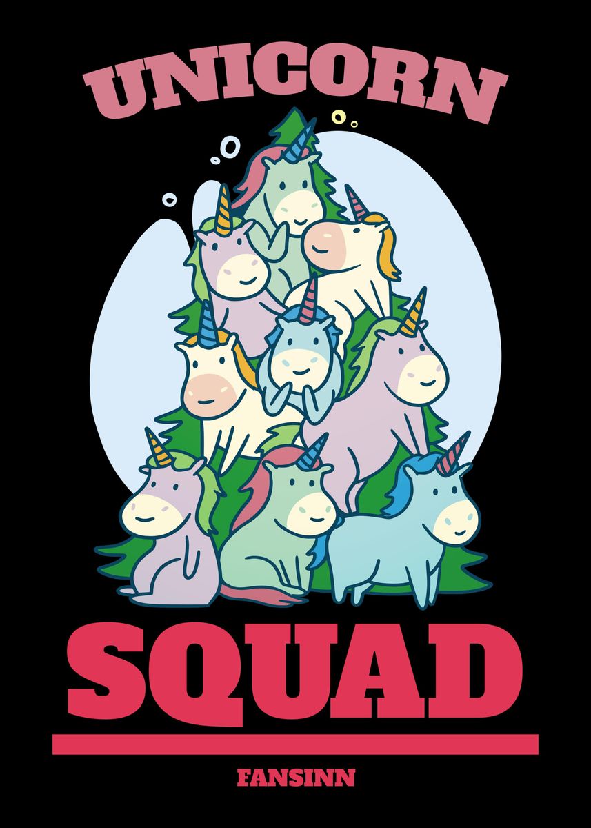 'Unicorn Squad' Poster by fansinn | Displate