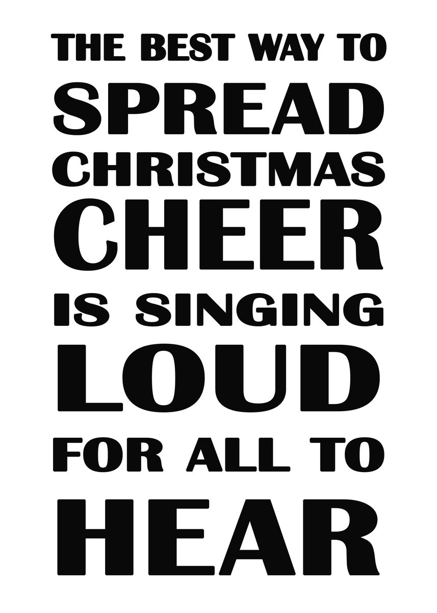 'Elf Christmas Cheer Quote' Poster by Le Duc Hiep | Displate