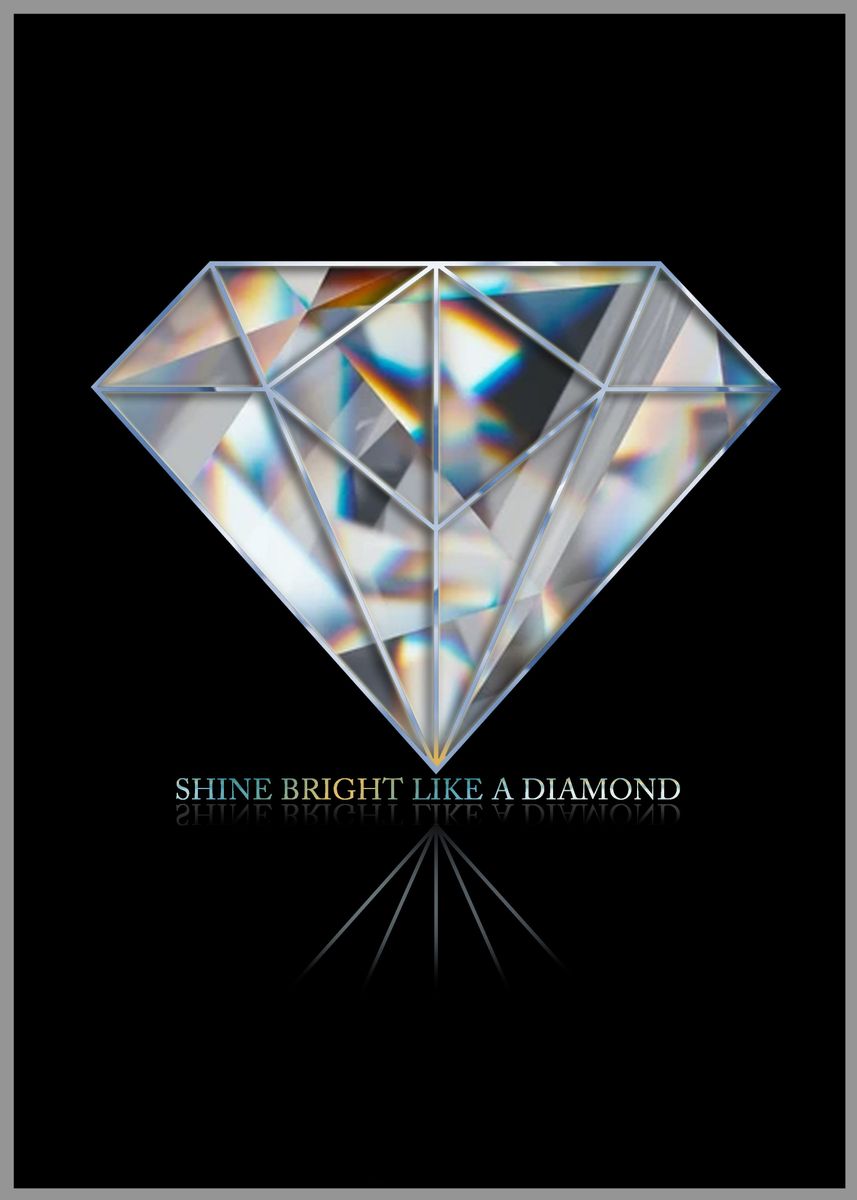 'Diamond' Poster by Rida Sehrish | Displate