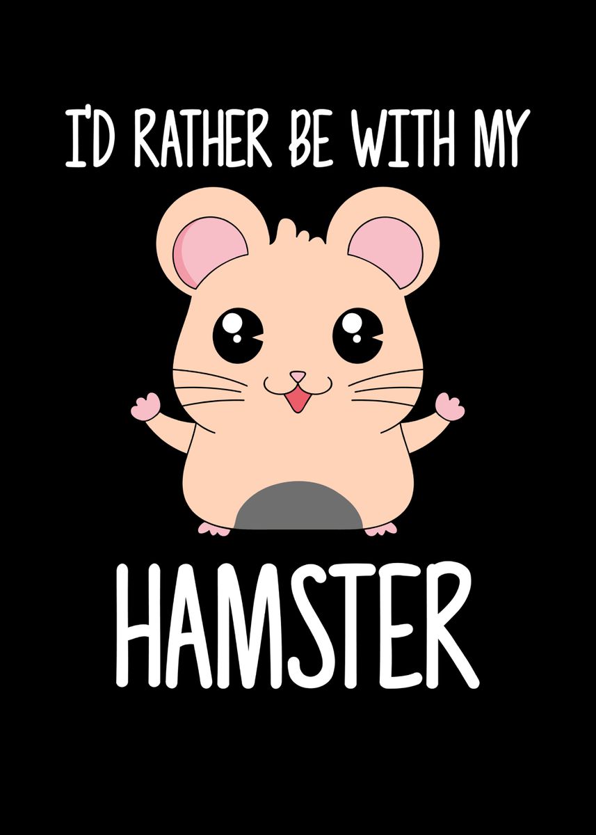 'Hamster' Poster, picture, metal print, paint by Hoang Long | Displate