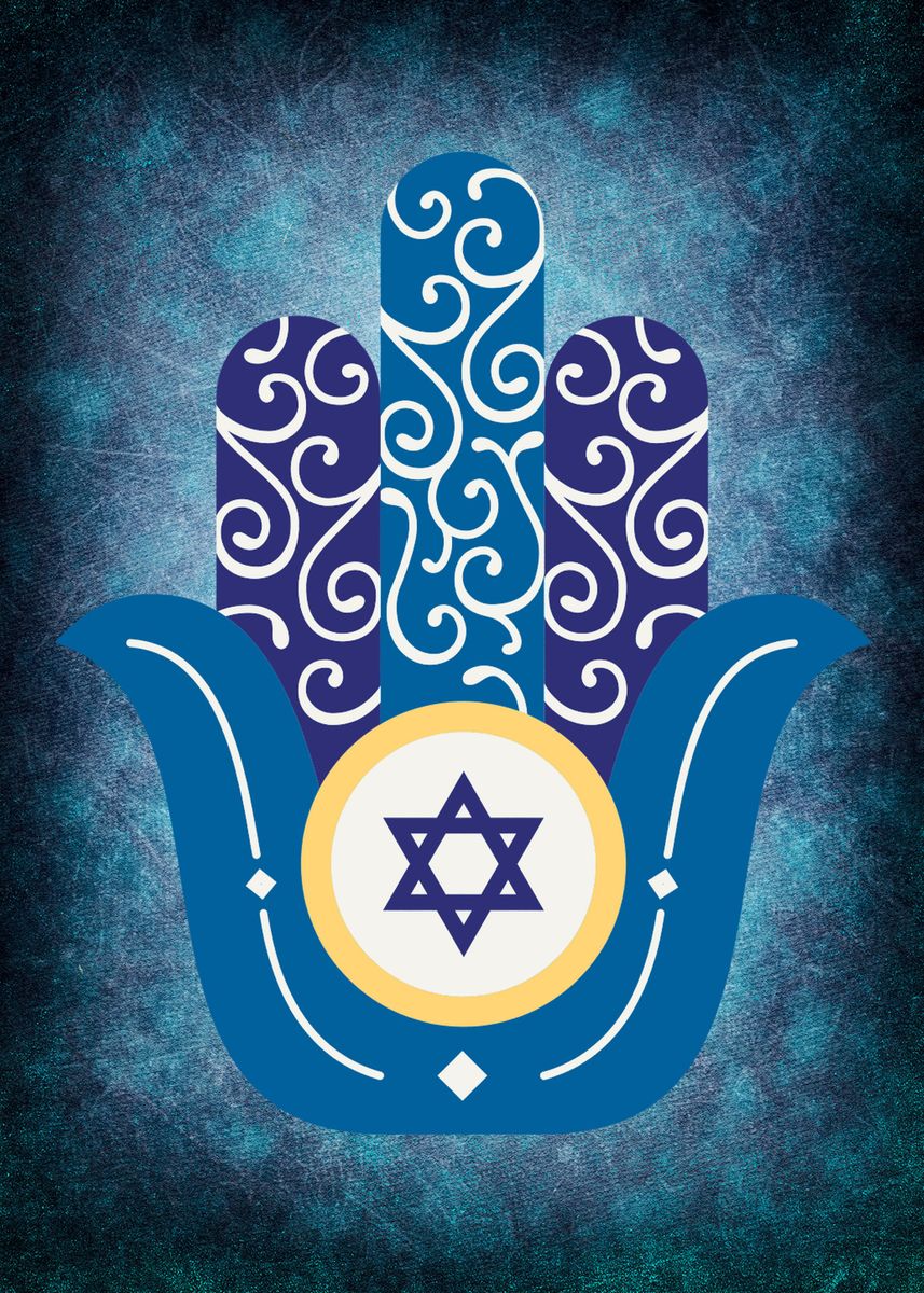 'Jewish Hamsa Hand' Poster by Max Ronn Displate