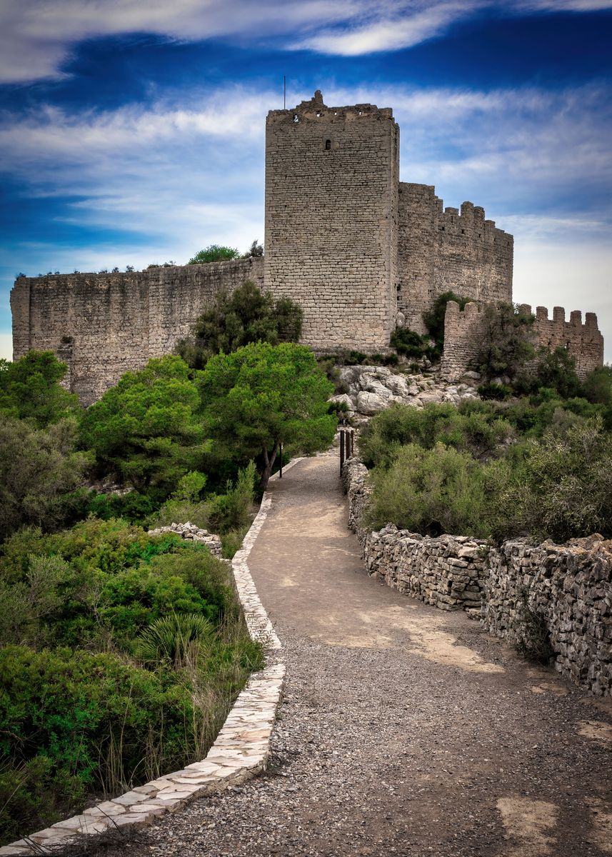 'Path to a medieval castle' Poster, picture, metal print, paint by ...