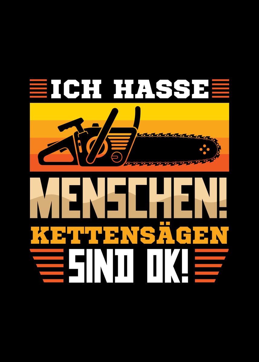 'German Lumberjack' Poster by Sebastian Wünsche Displate