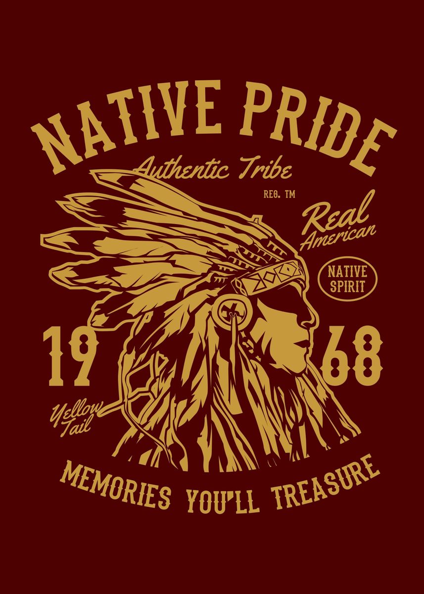 Native American Pride Native American Art My DNA Is Definitely Native  American Poster for Sale by fantasticdesign
