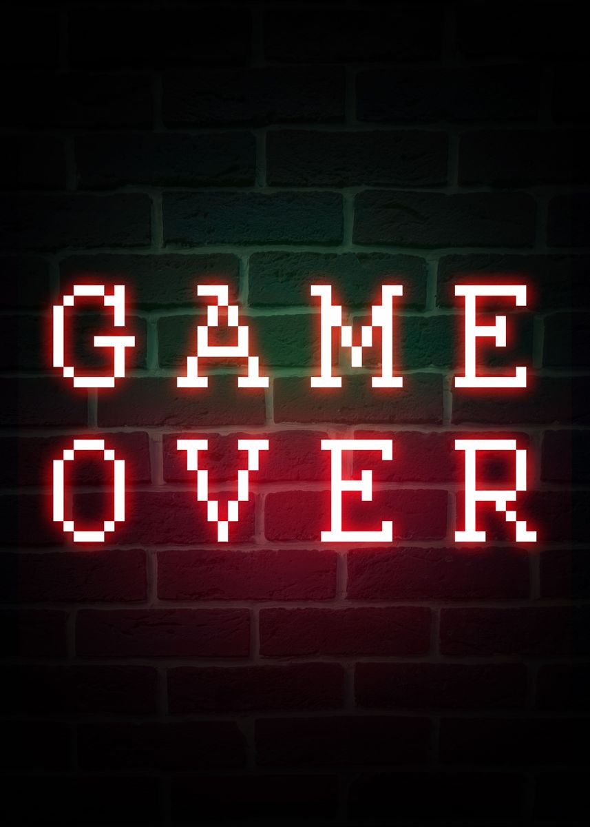 'Game Over' Poster by Remang Remang | Displate