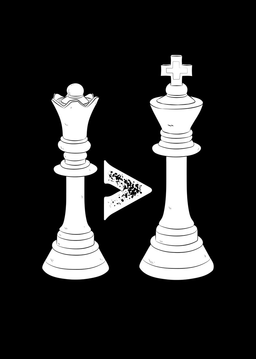 'Queen better than king' Poster by BeMi Displate