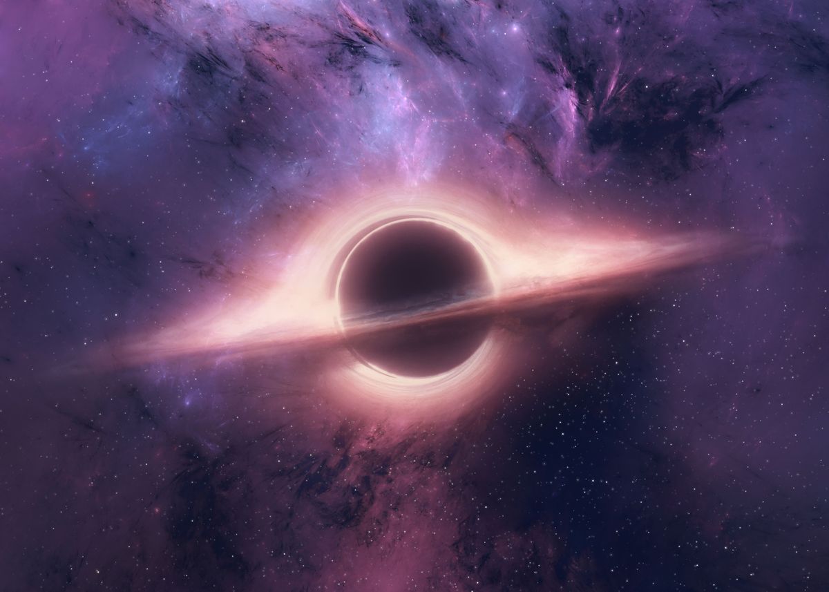 'Purple Black Hole' Poster by happyantsstudio | Displate