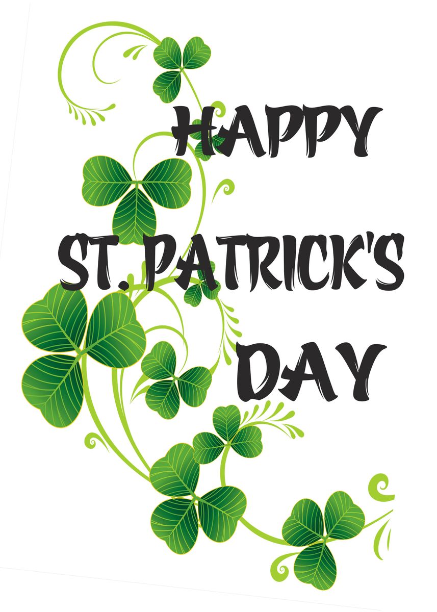 'Happy Patricks Day' Poster, picture, metal print, paint by AAB GRUOP ...