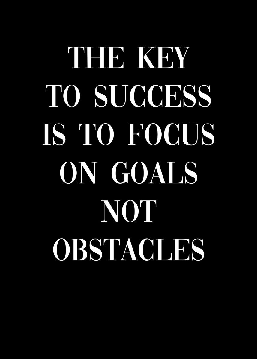 'Key To Success Focus' Poster, picture, metal print, paint by dkDesign ...