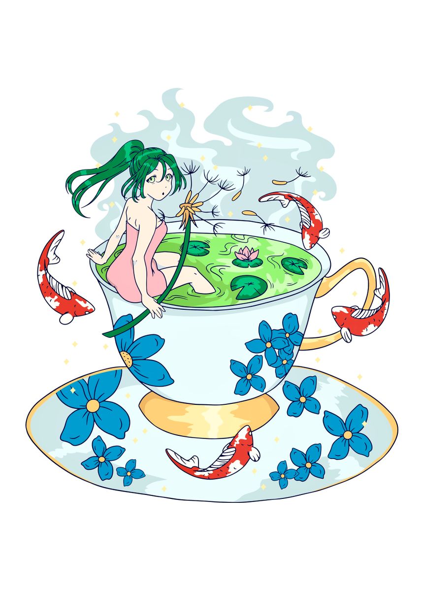 just an anime girl in a cup of tea ☕ : r/TeaLeafCult