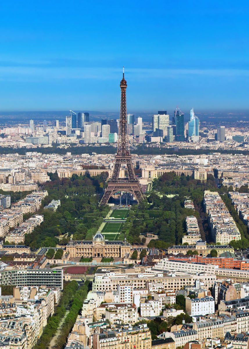 'Paris City France Skyline' Poster by Max Ronn | Displate