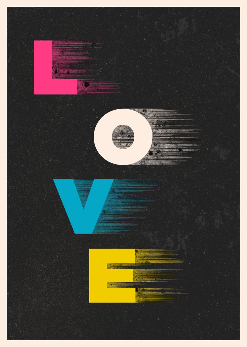 'love ' Poster, Picture, Metal Print, Paint By Octavia Soldani 