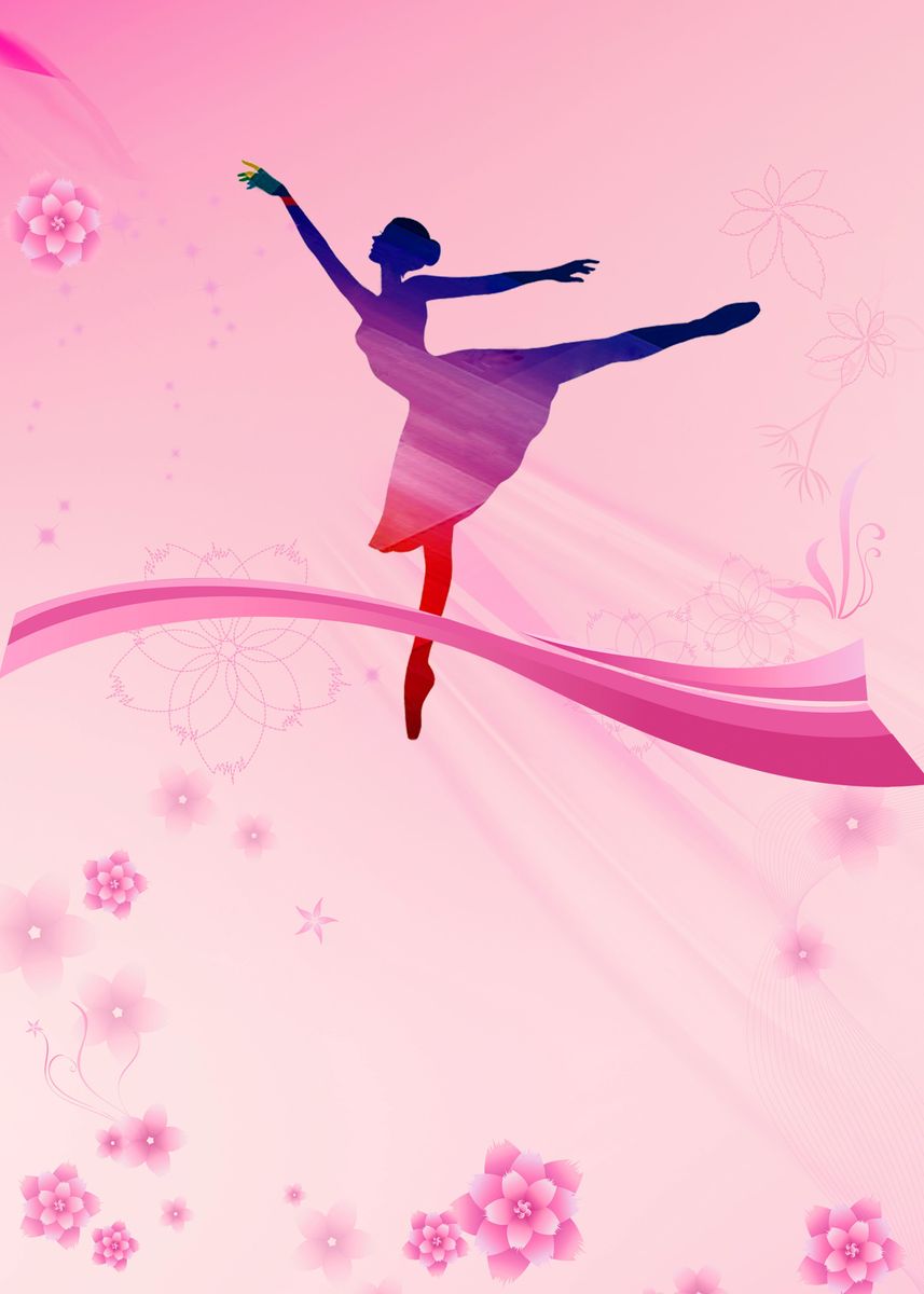 'Ballet Girl Dancing' Poster, picture, metal print, paint by Max Ronn ...