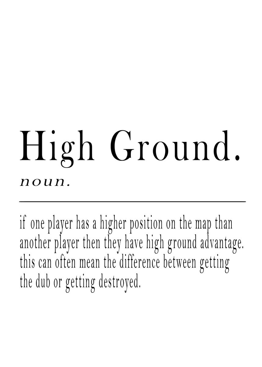 'High ground Definition' Poster by Tran Duc Hieu Displate