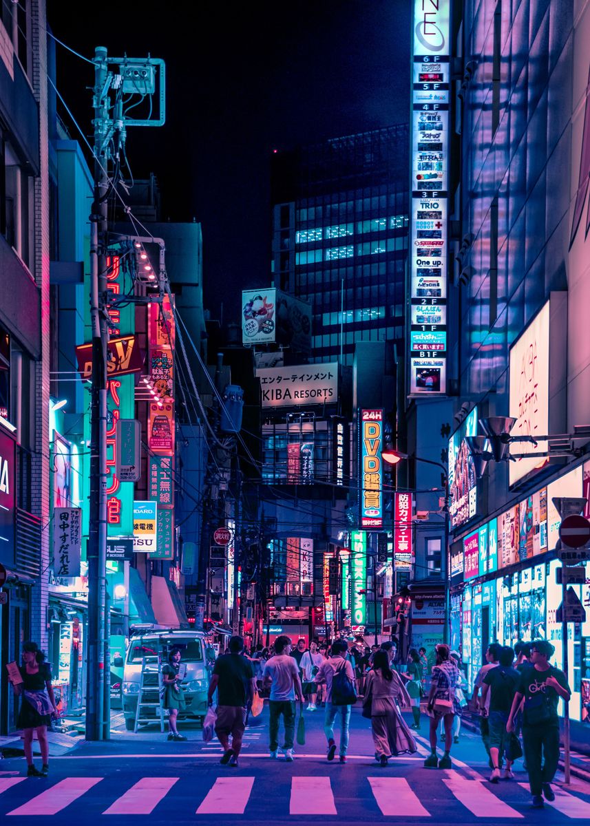 'Daydreaming of Tokyo' Poster, picture, metal print, paint by Himanshi ...