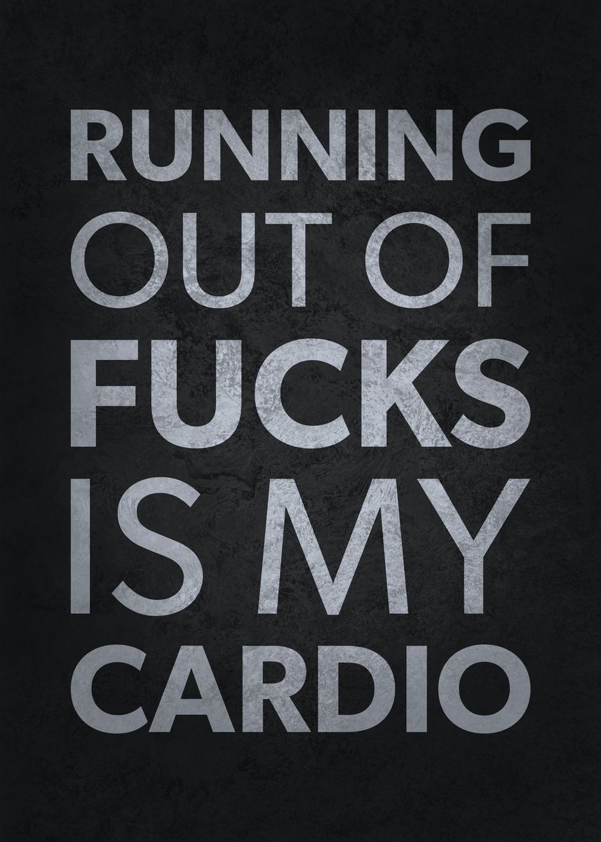 'Funny Cardio' Poster by CHAN | Displate