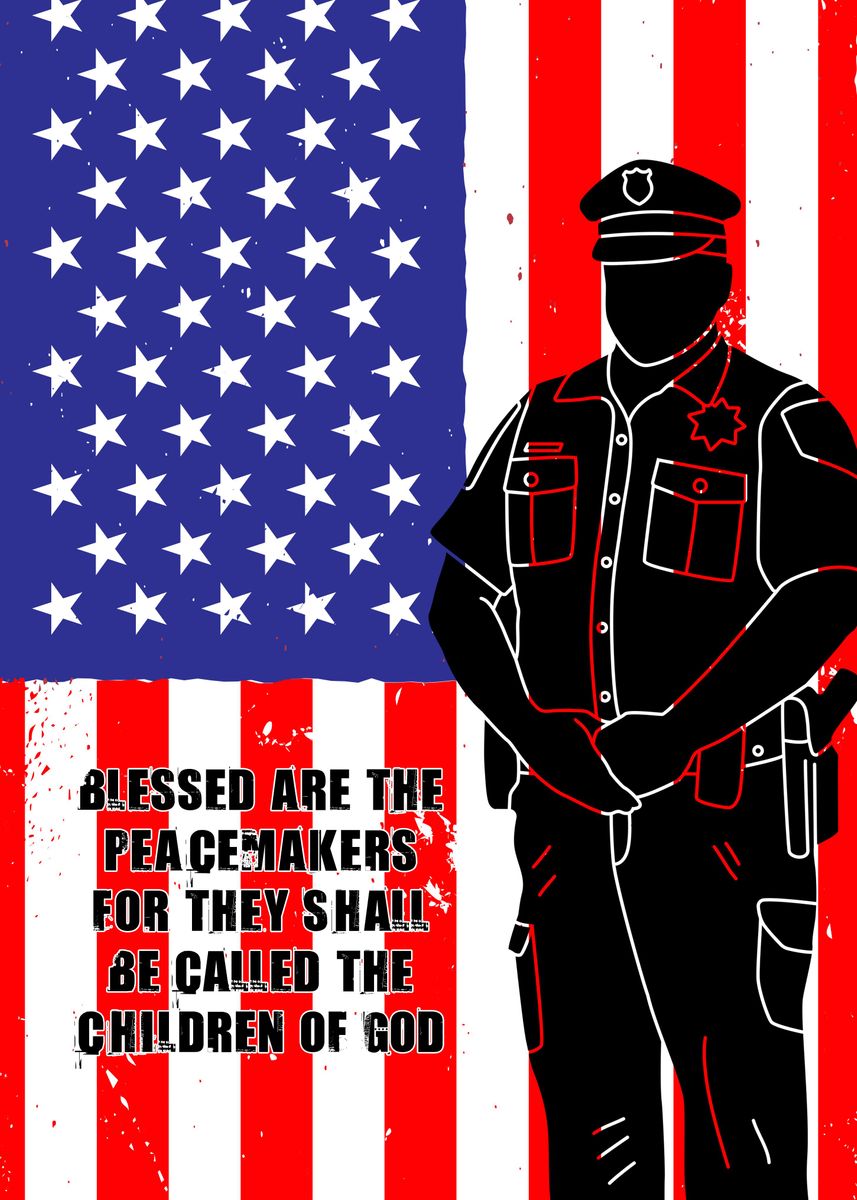 'Police Wall Art Decor' Poster, picture, metal print, paint by ...