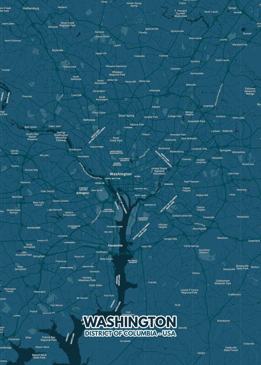 Washington City Map Poster By Ricardo Costa Displate 37fdf322dabe187d0b4da85d72ae91d3 Bfb482ba5ed2d499fdd1de03e7c79b48