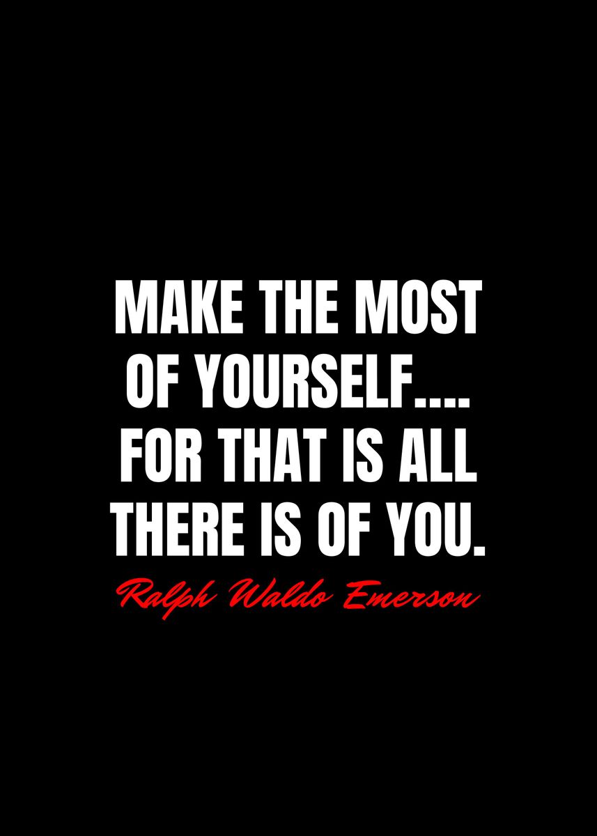 'Ralph Waldo Emerson Quotes' Poster, picture, metal print, paint by ...