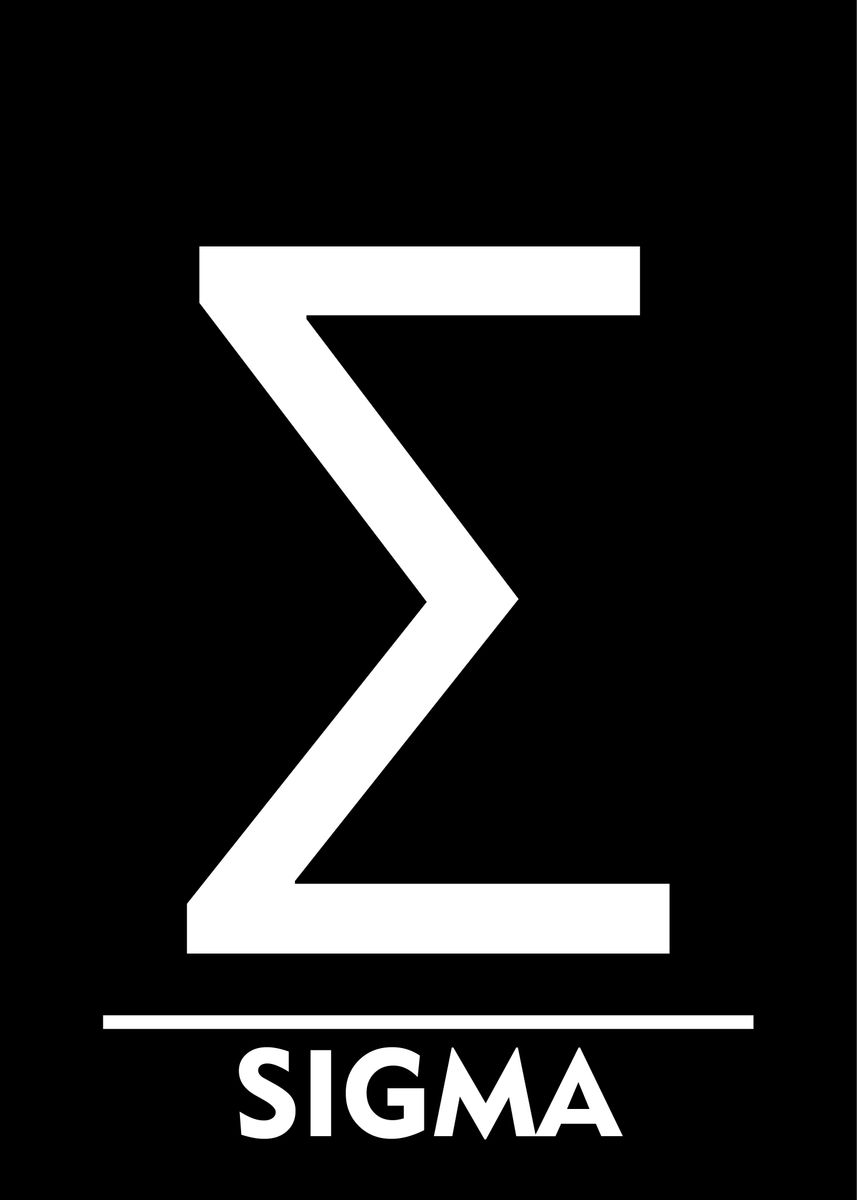 'Sigma' Poster, picture, metal print, paint