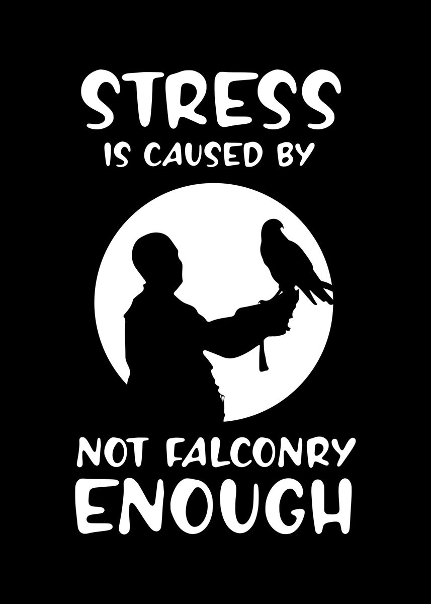 'Falconer Falcon' Poster by Sebastian Wünsche | Displate