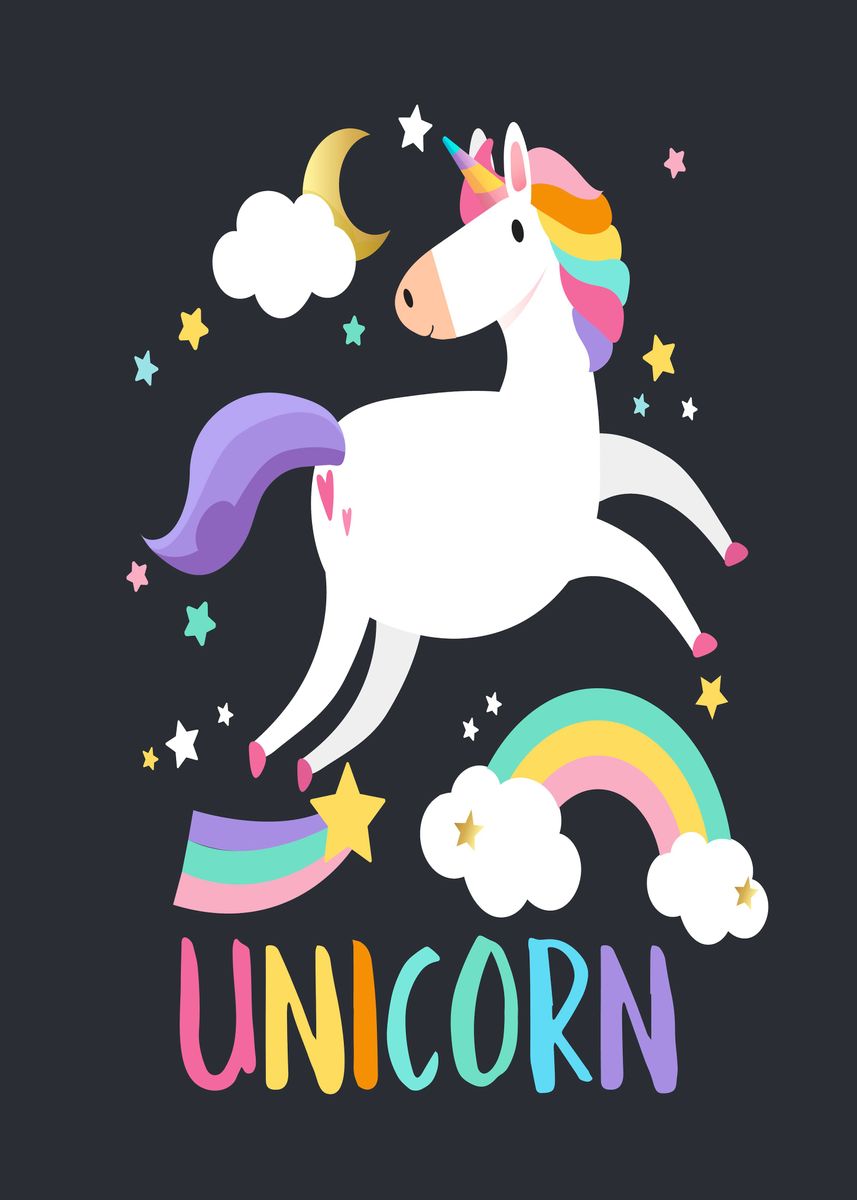 'Magical Unicorn' Poster by VenomUnrefined | Displate