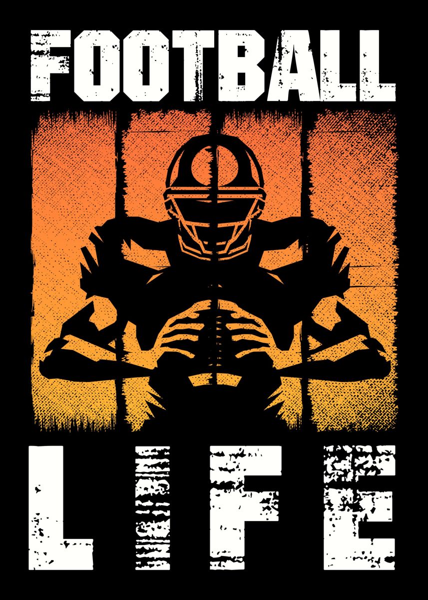 'American Football Fan' Poster by professionaldesigns Displate